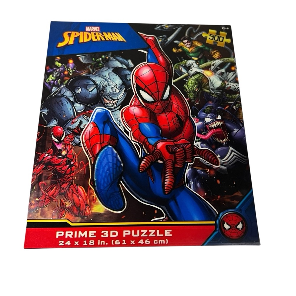 Marvel Spider-Man 3D Puzzle 500 Pieces Fantasy Theme Ages 6+